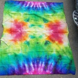 Rainbow tye dye large tapestry